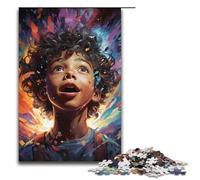 1000 Piece Colorful Fantasy Little Boy Puzzles Gifts Jigsaw Puzzles for Adults Christmas Wishlist with Santa Claus for Teenager Age 14 Up1000 PCS(38x26cm)