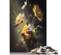 1000 Piece Colorful Flowers Floral Jigsaw Puzzle for Adult Teenagers Jigsaw Puzzle For Family Fun & Game Night 1000pcs (38x26cm)