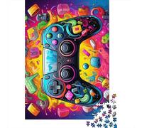 1000 Piece Colorful Gamepad Jigsaw Puzzles for Adults Puzzle Adult Jigsaw Puzzle Home Decoration Puzzle Toys 1000pcs (38x26cm)