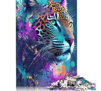 1000 Piece Colorful-leopard Jigsaw Puzzles for Adult Puzzle Jigsaws for Adults Age 14+ 1000pcs (38x26cm)