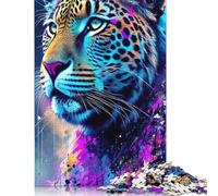 1000 Piece Colorful-leopard Jigsaw Puzzles for Adult Puzzle Jigsaws for Adults Age 14+ 1000pcs (38x26cm)