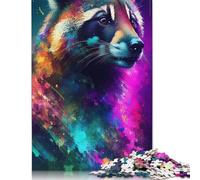 1000 Piece Colorful-painting-coati Jigsaw Puzzle for Adult Teenagers Christmas Eve Gifts 1000pcs (38x26cm)
