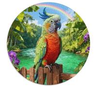 1000 Piece Colorful Parrot Jigsaw Puzzle for Adults Kids - Family Fun, Educational Toys, Rainforest Jigsaws, Decoration Gifts 1000pcs (67.5x67.5cm)
