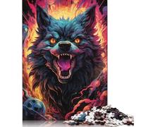 1000 Piece Colorful Psychedelic Evil Dog from The Future3 Jigsaw Puzzles for Adults Learning Educational Toys Family Games Birthday Gifts 1000pcs (75x50cm)