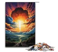 1000 Piece Colorful Psychedelic Scene in North Point Jigsaw for Kids Wooden Puzzles Home Art Decor 1000 PCS(38x26cm)