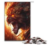 1000 Piece Colorful Stormy Lions Jigsaw Puzzle Fun Jigsaw Puzzle for The Family Great Gift for Anime Fans 1000 Pieces Adult Gift