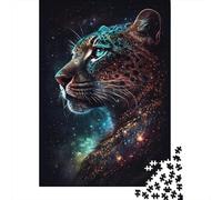 1000 Piece Colour Galaxy Leopard Jigsaw Puzzles for Adult Teenagers Paper Puzzles Sustainable Puzzle for Adults | Games 1000pcs (38x26cm)