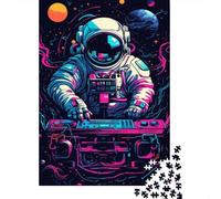 1000 Piece Colour Space Astronauts Jigsaw Puzzle for Adult Teenagers Paper Jigsaw Puzzles Educational Game Challenge Toy Birthday Gifts 1000pcs (38x26cm)