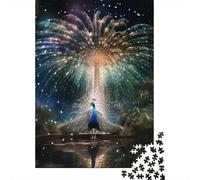 1000 Piece Colourful Art Peacock Jigsaw Puzzles for Adults Wood Puzzle Jigsaws for Adults 1000pcs (75x50cm)