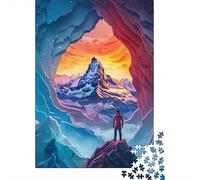 1000 Piece Colourful Beautiful Mountains Jigsaw Puzzle for Adult Teenagers Paper Learning Educational Toys 1000pcs (38x26cm)
