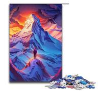 1000 Piece Colourful Beautiful Mountains Puzzles Gifts Jigsaw for Adults Christmas Wishlist with Santa Claus for Teenager Age 14 Up 1000 PCS