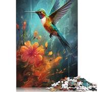 1000 Piece Colourful Hummingbirds Jigsaw Puzzle for Adult Teenagers Wooden Learning Educational Toys 1000pcs (75x50cm)