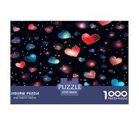1000 Piece Colourful Love Jigsaw Puzzles Great Gift for Adults Family Challenging Toys Home Decors Dreamy Heart Realm Jigsaw Puzzle for Women Men Adult 38x26cm/1000pcs