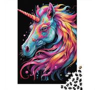 1000 Piece Colourful Unicorns Jigsaw Puzzle for Adult Teenagers Jigsaw Puzzle For Family Fun & Game Night 1000pcs (38x26cm)