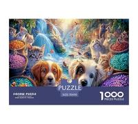 1000 Piece Complete Animal Encyclopedia Jigsaw Puzzle for Adults - Fairytale Creatures' Wonderland in The Vibrant Enchanted Forest - Birthday Gift, Educational & Stress-Relief Toy 70x50cm/1000pcs