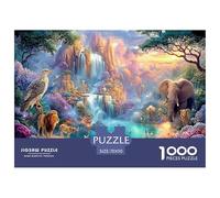 1000 Piece Complete Animal Encyclopedia Jigsaw Puzzle for Adults - Fairytale Creatures' Wonderland in The Vibrant Enchanted Forest - Birthday Gift, Educational & Stress-Relief Toy 70x50cm/1000pcs