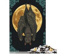 1000 Piece Constellation Bat with Moon And Flowers Jigsaw Puzzles for Adult Puzzle Jigsaws for Adults Age 14+ 1000pcs (75x50cm)