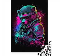 1000 Piece Cool Bear1 Jigsaw Puzzles for Adult Puzzle Jigsaws for Adults Age 14+ 1000pcs (38x26cm)
