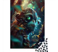 1000 Piece Cool Space Tech Monkey Jigsaw Puzzles for Adult Teenagers Wooden Puzzles Sustainable Puzzle for Adults | Games 1000pcs (75x50cm)
