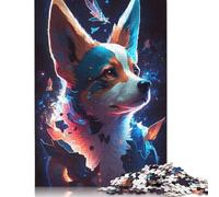 1000 Piece Corgi Dog Jigsaw Puzzles for Adult Teenagers Wooden Puzzle Jigsaws for Adults Learning Educational Toy 1000pcs (75x50cm)