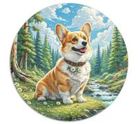 1000 Piece Corgi Game Puzzle for Adults Gifts Fun Challenging Home Decors Brainteasing Dog Jigsaw Puzzle for Women Men Adult 1000pcs (67.5x67.5cm)