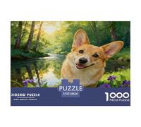 1000 Piece Corgi Jigsaw Puzzle for Adults - A Mindful Challenge, Family Game, Forest Jigsaws, Home Decoration Unique Gift 38x26cm/1000pcs