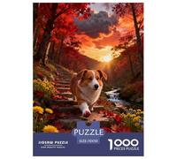 1000 Piece Corgi Jigsaw Puzzle for Adults - Family Game Night & Educational Fun, Maple Leaf Mountains Jigsaws, Home Decoration Birthday Gifts 70x50cm/1000pcs