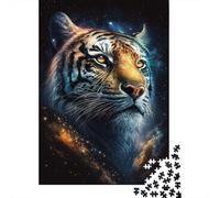 1000 Piece Cosmic Animal Tiger Jigsaw Puzzles for Adults Puzzle Adult Jigsaw Puzzle Home Decoration Puzzle Toys 1000pcs (38x26cm)