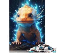 1000 Piece Cosmic Celestial Axolotl Square Jigsaw Puzzles for Adults & Wooden Puzzles Learning Educational Toys Family Games 1000pcs (75x50cm)