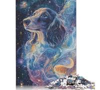 1000 Piece Cosmic Dreaming Dachshund Doxie Jigsaw Puzzles for Adults Paper Puzzles for Teenagers Gifts Unique Home Decor And Gifts 1000pcs (75x50cm)