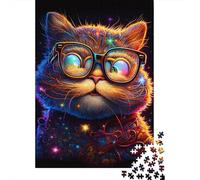1000 Piece Cosmic Garfield Wearing Glasses Jigsaw Puzzles for Adults Puzzle Jigsaws for Adults& Teenagers Age 12 Years Up 1000pcs (38x26cm) <