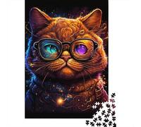 1000 Piece Cosmic Garfield Wearing Glasses Jigsaw Puzzles for Adults Puzzle Jigsaws for Adults& Teenagers Age 12 Years Up 1000pcs (38x26cm) <