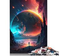 1000 Piece Cosmic Lady Warrior Jigsaw Square Puzzle for Adults & Wooden Puzzles Educational Game Challenge Toy 1000pcs (75x50cm)