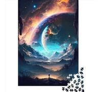 1000 Piece Cosmic Mountain Adventure Jigsaw Puzzle for Adult Teenagers Wood Jigsaw Puzzles Educational Game Challenge Toy Birthday Gifts 1000pcs (38x26cm)
