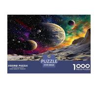 1000 Piece Cosmic Planets Game Puzzle for Adults Gifts Fun Challenging Home Decoration Interstellar Wonderland Jigsaw Puzzle for Adults And Kids Age 12 And Up 38x26cm/1000pcs
