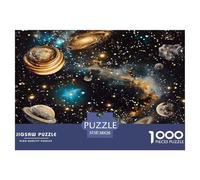 1000 Piece Cosmic Planets Jigsaw Puzzles for Adults Gifts Fun Challenging Home Decoration Interstellar Wonderland Jigsaw Puzzle for Adults And Kids Age 12 And Up 38x26cm/1000pcs