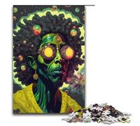 1000 Piece Cosmic Rastafarian Puzzles Gifts Jigsaw Puzzles for Adults Christmas Wishlist with Santa Claus for Teenager Age 14 Up 1000 PCS(38x26cm)