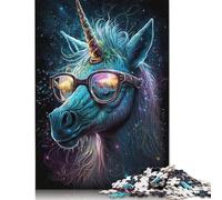 1000 Piece Cosmic Unicorns Wear Glasses Jigsaw Puzzles for Adult Puzzle Jigsaws for Adults Age 14+ 1000pcs (75x50cm)