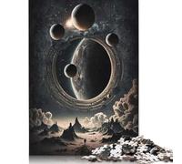 1000 Piece Cosmos Universe 5 Square Puzzle for Adults, Wooden Puzzles Puzzle Hands-on Game 1000pcs (75x50cm)