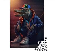 1000 Piece Crocodile Dancer Jigsaw Puzzles for Adults Wood Puzzle Jigsaws for Adults 1000pcs (38x26cm)