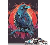 1000 Piece Crow Vector Creative Square Jigsaw Puzzles for Adults & Wooden Puzzles Stress Relief Puzzle Games And Unique 1000pcs (75x50cm)