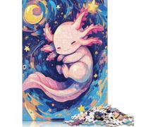 1000 Piece Cute Axoloti Sleeping Jigsaw Puzzles for Adult Teenagers Puzzles for Adults Brain Teaser Puzzles For Adults 1000pcs (75x50cm)