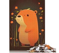 1000 Piece Cute Capybara Animal Creative Square Jigsaw Puzzles for Adults And Wooden Puzzles Educational Game for Adult 1000pcs (75x50cm)
