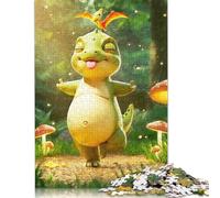 1000 Piece Cute Dinosaur with Bird Jigsaw Puzzles, for Adults & Wooden Puzzles Educational Games For Kids 1000pcs (75x50cm)