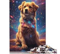 1000 Piece Cute Dog Space Collage Jigsaw Puzzle for Adult Teenagers Paper Learning Educational Toys 38x26cm/1000pcs