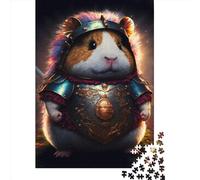 1000 Piece Cute Guinea Pig Warrior Jigsaw Puzzles for Adults Wooden Puzzle for Adults And Teenager Educational Puzzle 1000pcs (75x50cm)