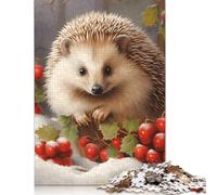 1000 Piece Cute Hedgehog Jigsaw Puzzles for Adults Paper Puzzle Jigsaws for Adults 1000pcs (38x26cm)