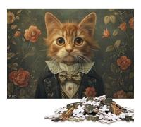 1000 Piece Cute Kitten Gentleman Puzzles for Wooden Puzzles Educational Game for Adult 1000pcs (75x50cm)