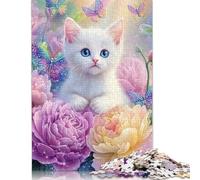 1000 Piece Cute Kitten Jigsaw Puzzles for Adults Puzzle Jigsaws for Adults& Teenagers Age 12 Years Up 1000pcs (75x50cm) <