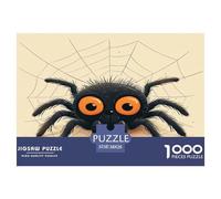 1000 Piece Cute Little Spider Game Puzzle Great Gift for Adults Challenging Games Home Decoration Lovely Insects Jigsaw Puzzle for Women Men Adult 38x26cm/1000pcs